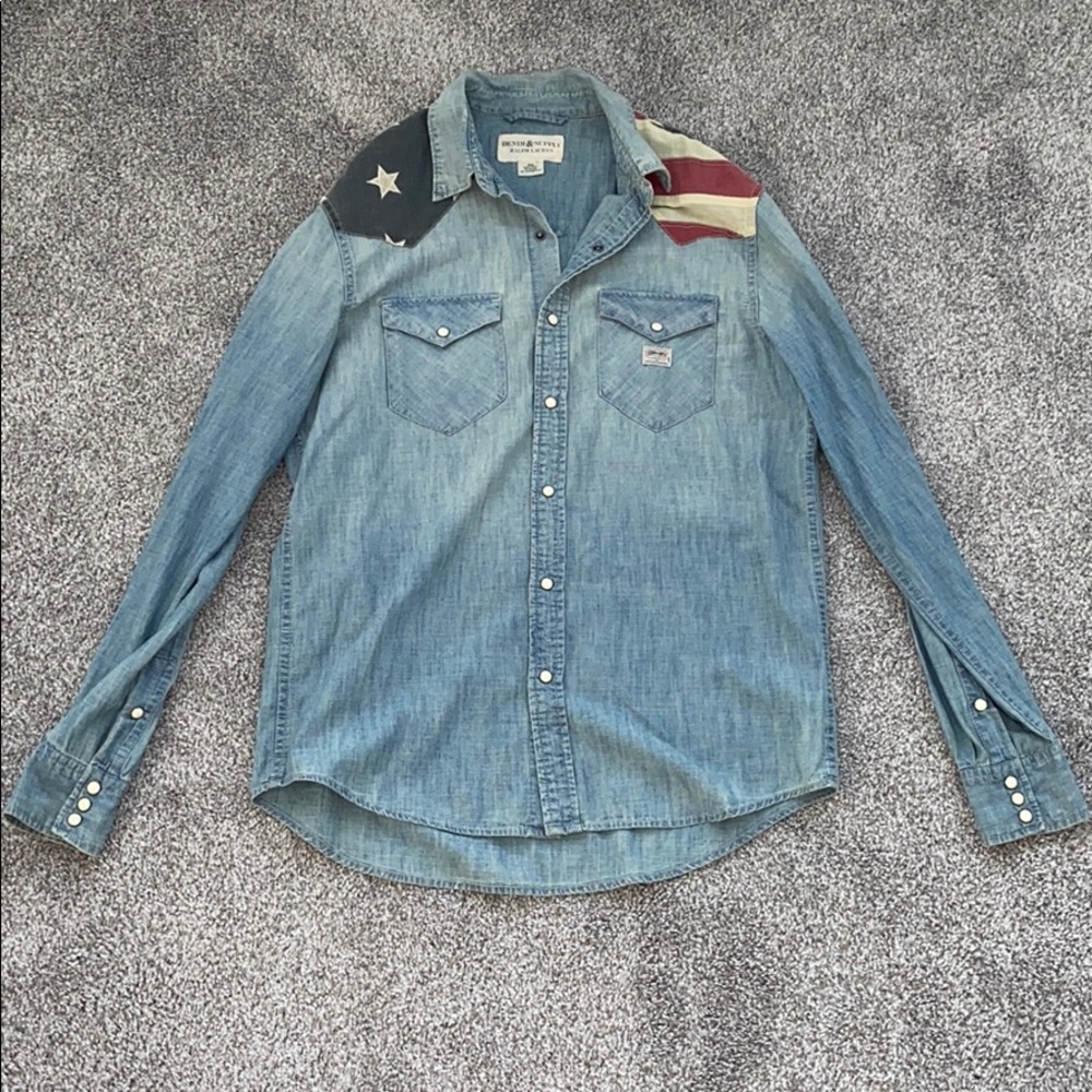 Ralph Lauren Slim Fit Denim Western Shirt